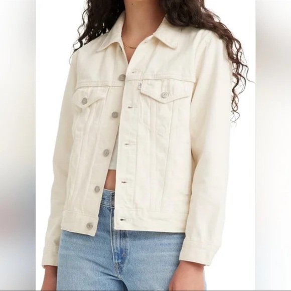 NWT Levi’s Ex boyfriend Trucker Denim Jacket X-Large - Picture 1 of 6